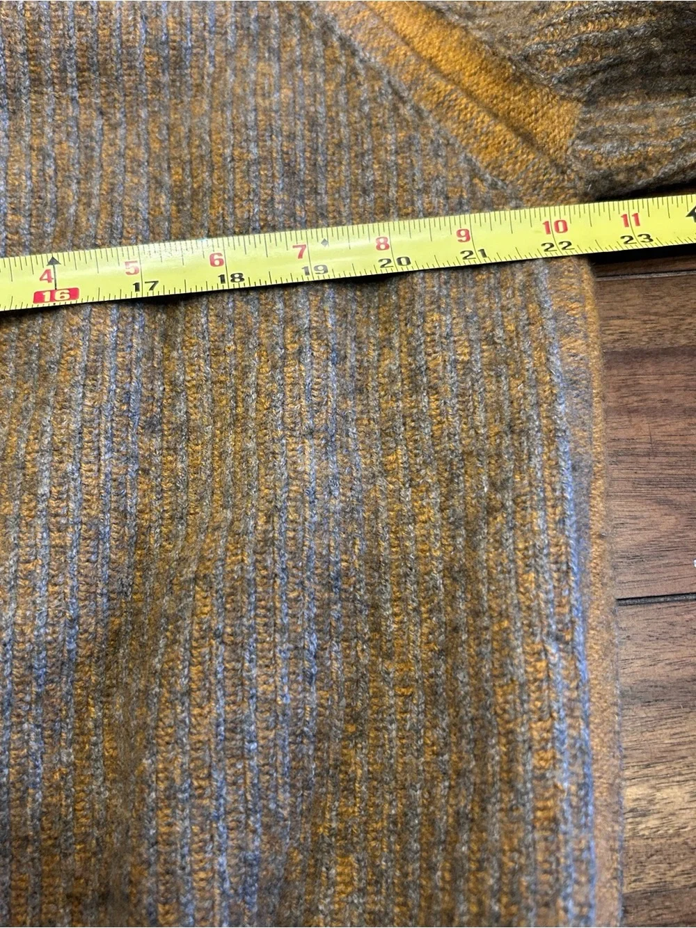 RAFFI Wool Cashmere Blend Sweater Men's Size XXL MSRP $285 Mustard Tan